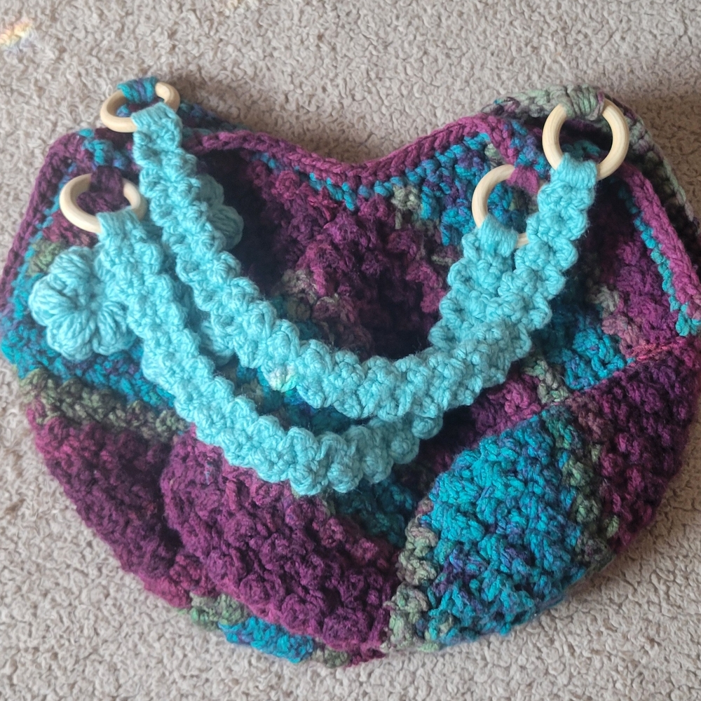 Handcrafted Multicolor Crochet Bag